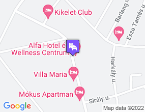Alfa Hotel a térképen